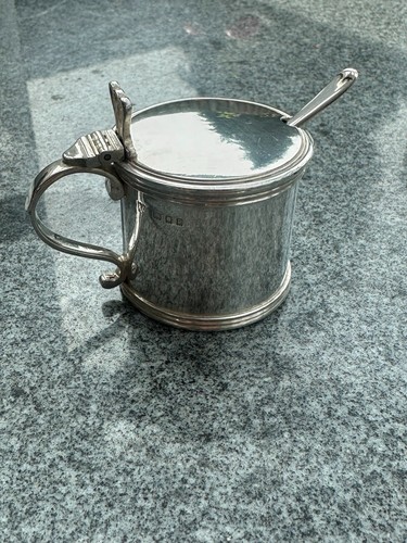 Comyns solid silver mustard - r,