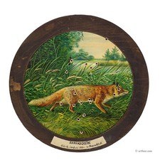 Antique Honor Shooting Target with Fox, Germany 1933