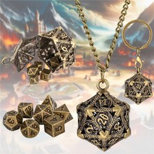 7Pcs Tiny Metal Dice with