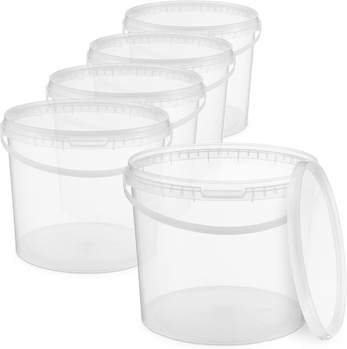 Clear transparent bucket - clear,