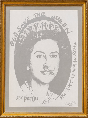 Sex pistols jamie reid queen - jamie,