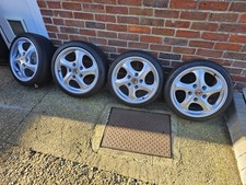 Porsche Twist 17" Staggered Alloy Wheels with Tyres Very Good Condition 5x130