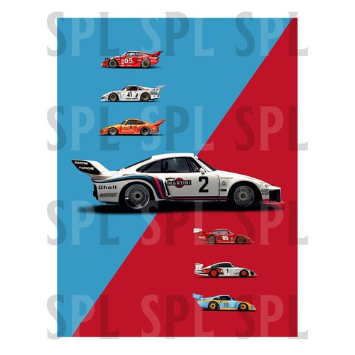 Porsche martini metal sign - martini,