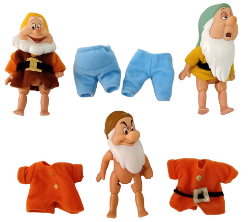 Dwarfs dolls clothes - x3,