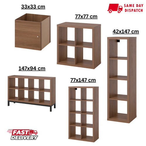 Ikea kallax brown walnut cube - kallax,