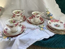 Royal Standard Fine  English Bone China 1309 Pink Floral Tea Set Items