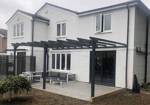 Wooden pergola lean - lean, free