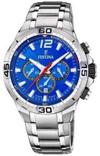 Festina F20522/2 Men's Watch Stainless Steel Chrono Bike NEW