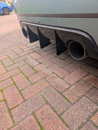 Printed rear diffuser - rear,