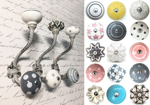 Grey painted shabby - , chic