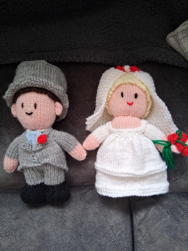 Hand knitted bride - bride, and