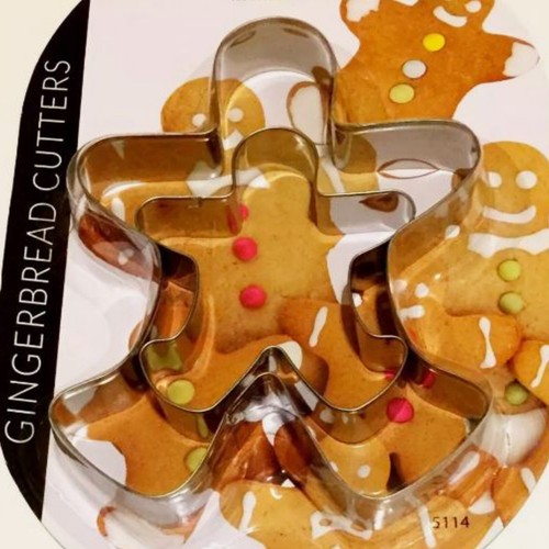 Gingerbread man cookie cutters - cookie,