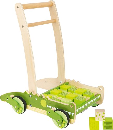 Baby wooden walker - walker, bricks