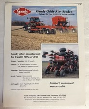 Grandy 2000 Dealer Sales Brochure Orbit-Air Seeder Farm Equipment
