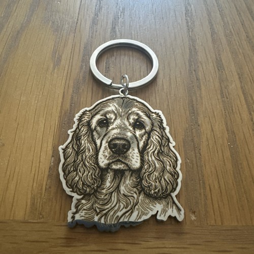 Cocker spaniel laser engraved - cocker,