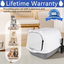Large Hooded Cat Litter Tray