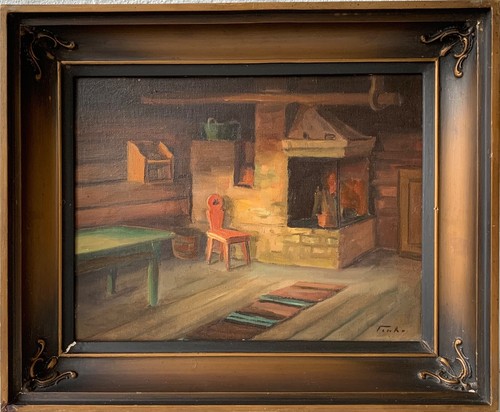 Oil painting old - oil,