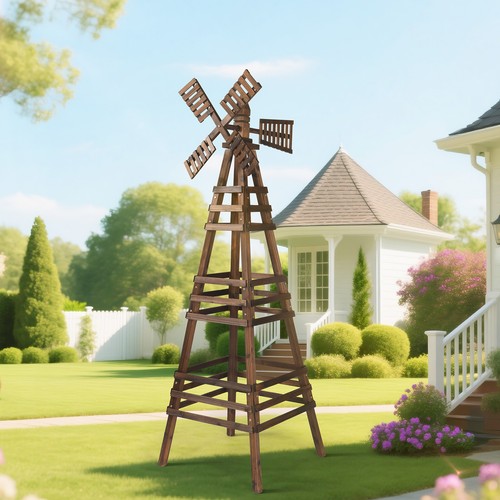 Garden 6ft wood - wood, windmill