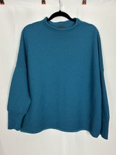 OSKA 100% Virgin Wool Teal Blue Ribbed Knit Sweater Women’s Size 1 (US M/L)