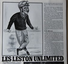 Original CSC 1984 magazine article: LES LESTON, driver interview