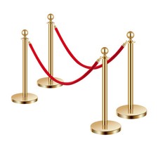 Uimoso 4 Pcs Gold Stanchion