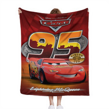 Red Cartoon Racing Car Flannel