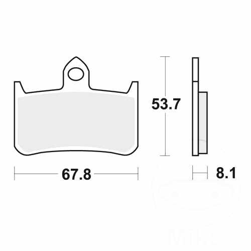 Trw brake pads standard - trw, mcb593