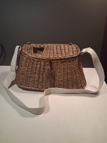 Vintage fly fishing wicker