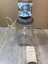 Vintage Farm Master Electric Butter Churn Glass Container Working Unit With Tag