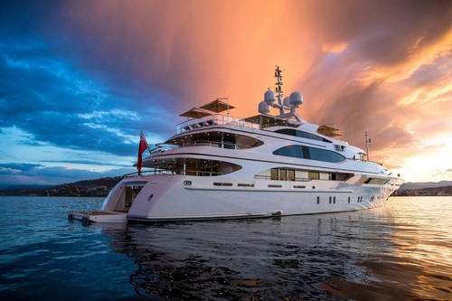 Large yacht poster brand - a3,