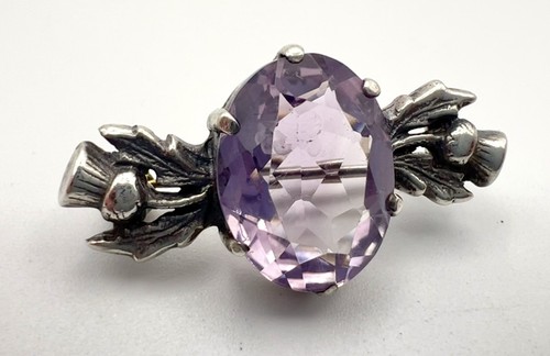 Scottish silver thistle - scottish, brooch