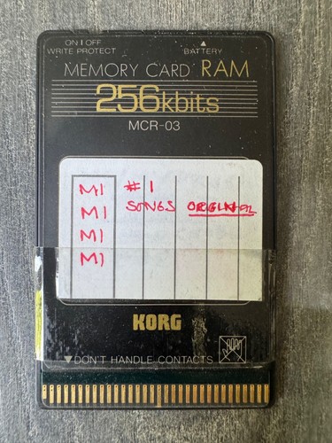 Korg mcr ram card - mcr-03,