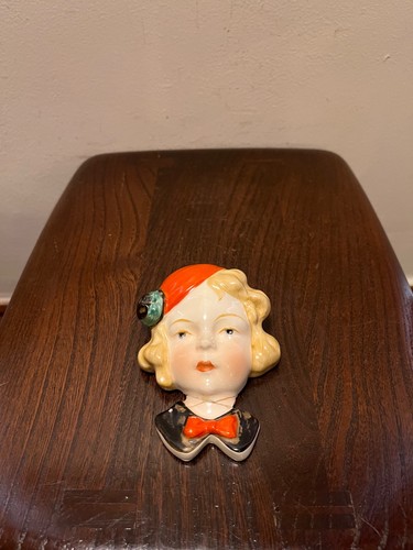 Art deco czechoslovakian face - art,