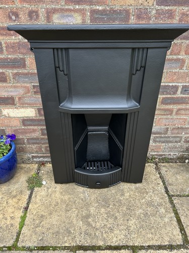 Art deco cast iron - iron, fireplace