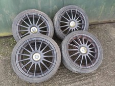 4x 18" 5X100 TEAM DYNAMICS MONZA R ALLOY WHEELS WITH TYRES AUDI TT MK1 GOLF MK4