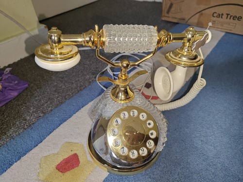 Vintage crystal cut - cut, landline