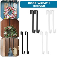 2pcs Floral Wreath Hanger Over The Door Wreath Metal Hook For Wreath Front Door