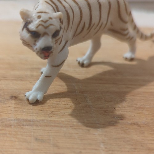 White tiger plastic ornament - plastic,