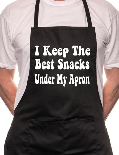 Kept best snacks under apron - i,