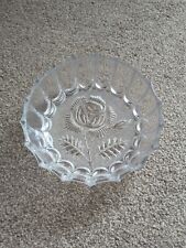Glass Dessert Trifle Bowl  Cut