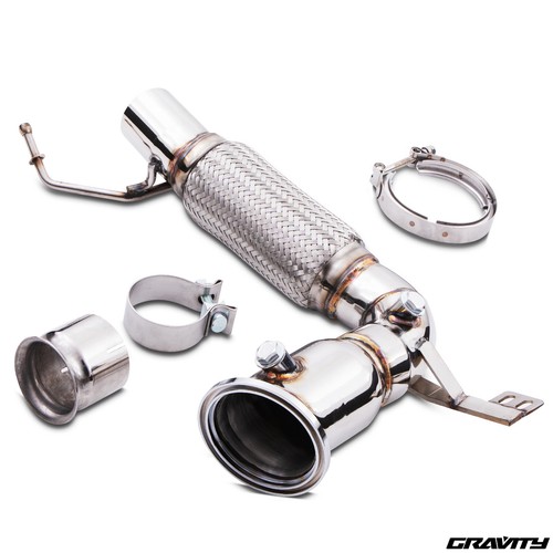 Stainless steel exhaust cat - steel, de