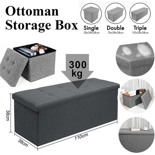 Folding ottoman storage - storage, box