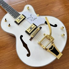 G brand White Falcon Jazz&Rock Electric Guitar Rosewood Fretboard Gold Hardware