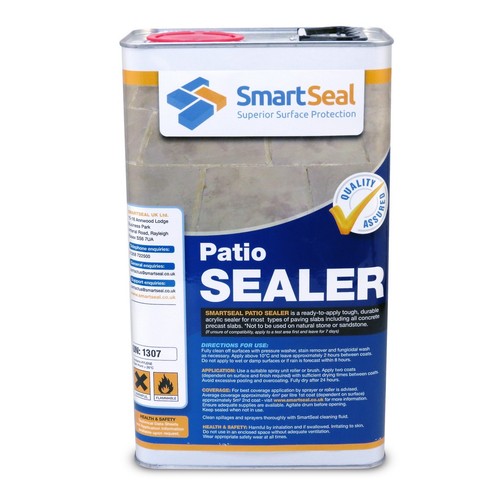 Concrete wet look patio - wet,