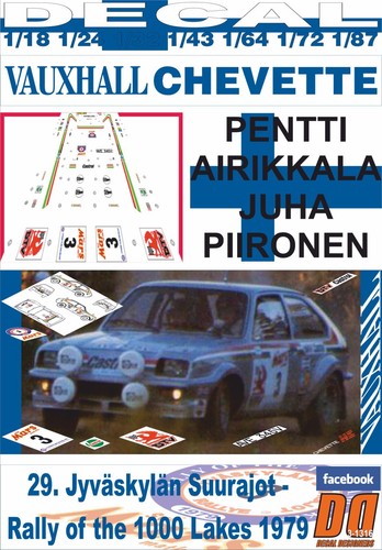 Decal vauxhall chevette - chevette, 2300