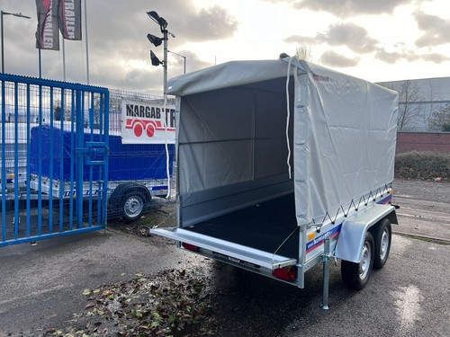 Twin axle box trailer - twin, high