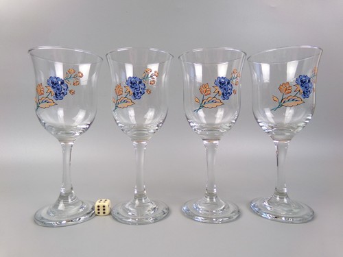 1980s vintage wine glasses - 1980s, x