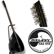 Saz Long Neck Dut Wood - Black