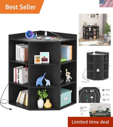 Corner cabinet black - cabinet,,