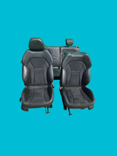 AUDI A1 8X 2015 S LINE 3DR SET OF HALF LEATHER SEATS IN BLACK